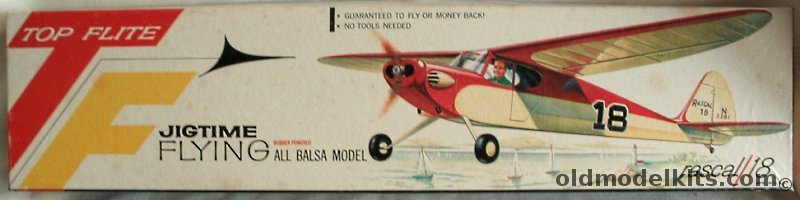Top Flite Rascal 18 Jigtime Flying Balsa Model Airplane, TF1-119 plastic model kit